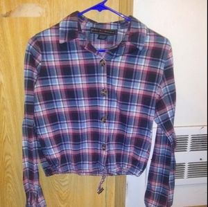 Polly&Esther cropped flannel